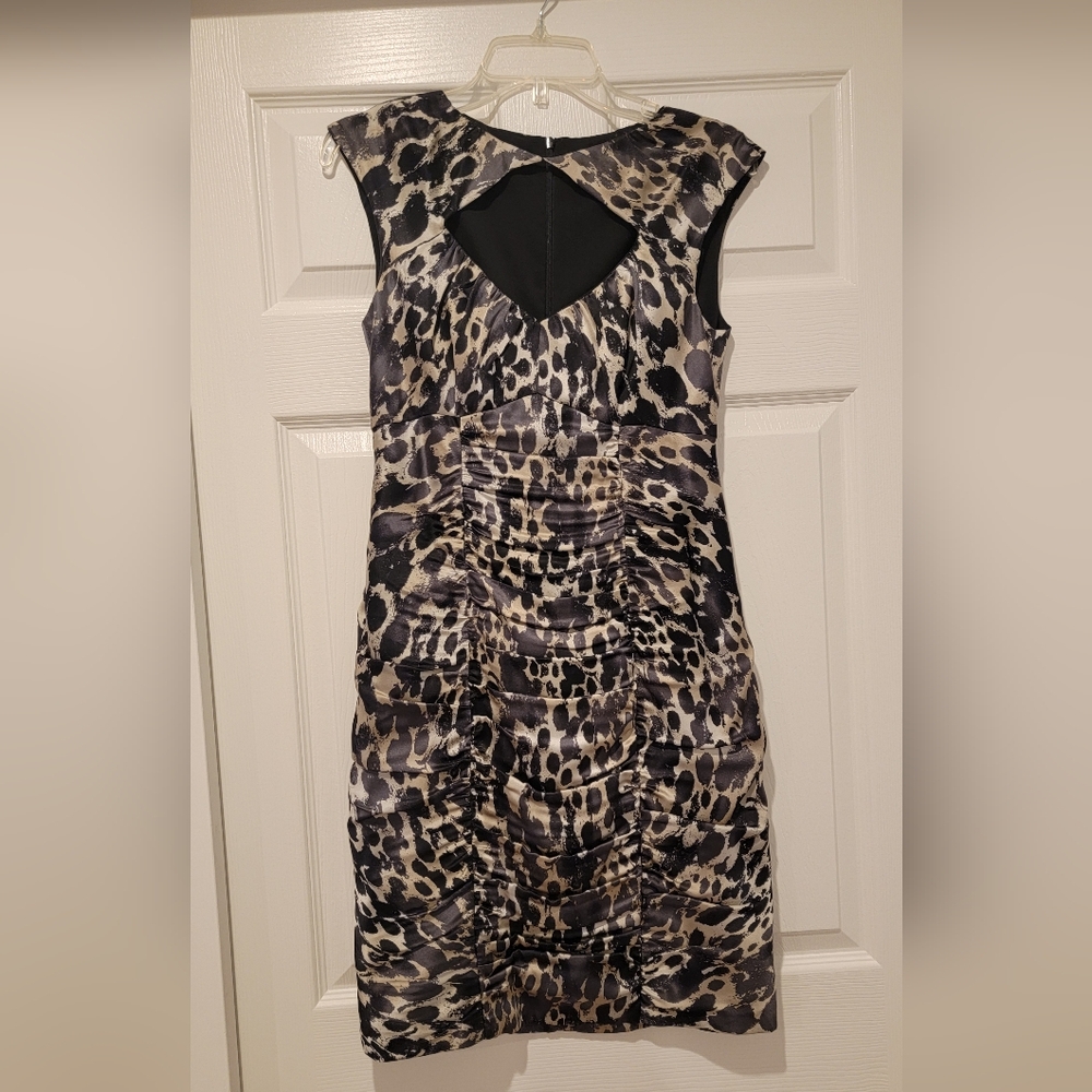 Nanette Lepore Silk leopard dress